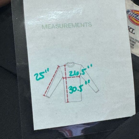 Dickies black button long sleeved shirt X Large - Picture 8 of 8